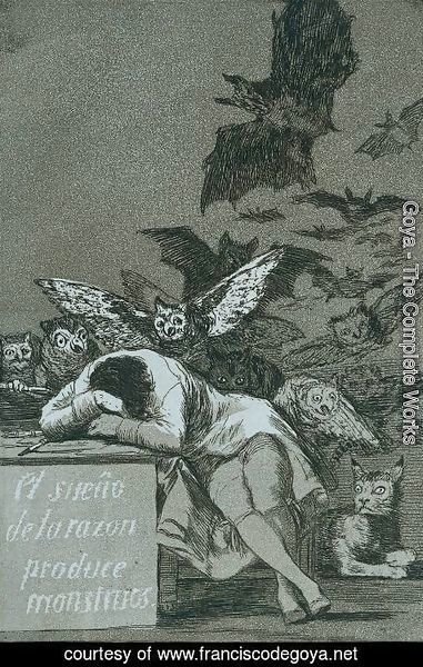 Goya - El Sueno de la razon produce monstruos (The sleep of reason brings forth monsters)