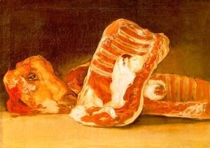 Goya - Still life with sheep's head