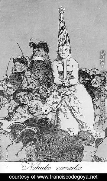 Goya - Caprichos - Plate 24: Nothing Could be Done About it
