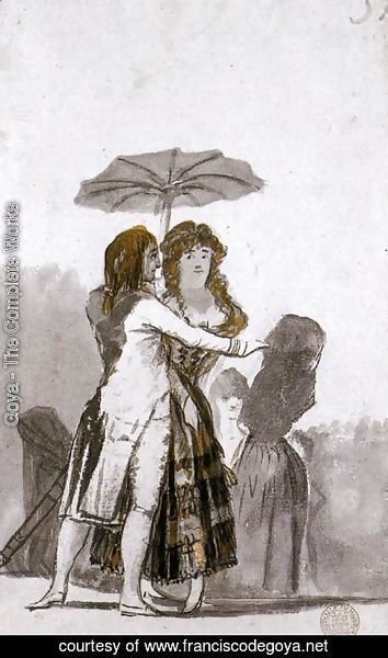 Goya - Couple with Parasol on the Paseo