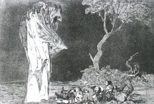 Goya - Disparates No.2 Torheit der Furcht