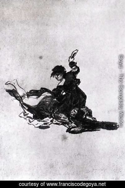 Goya - Woman Hitting Another Woman with a Shoe