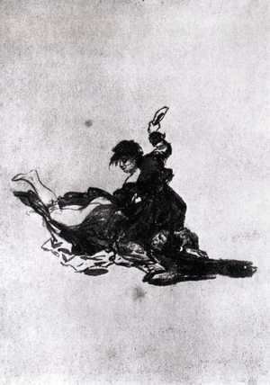 Goya - Woman Hitting Another Woman with a Shoe