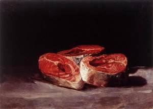 Goya - Still-Life Three Salmon Steaks