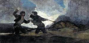 Goya - Duel with Cudgels 2