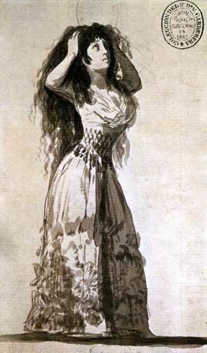 Goya - The Duchess of Alba Arranging Her Hair 2