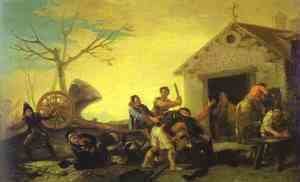 Goya - Fight At The Cock Inn 1777