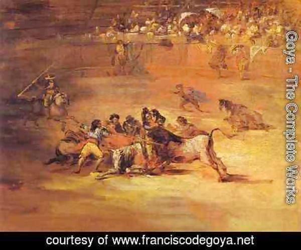 Goya - Scene Of Bullfight 1824-1825