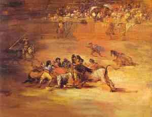 Scene Of Bullfight 1824-1825