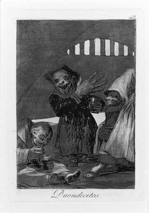 Goya - Duendecitos, Plate 49, from Los Caprichos