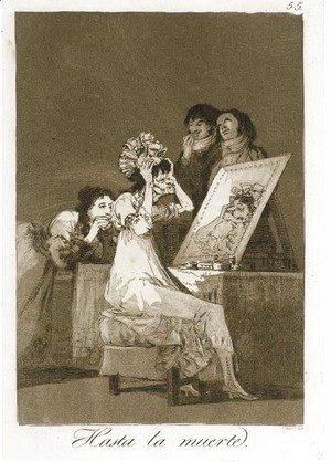 Goya - Hasta la Muerte, from Los Caprichos