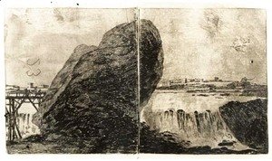 Goya - Landscape with Waterfall