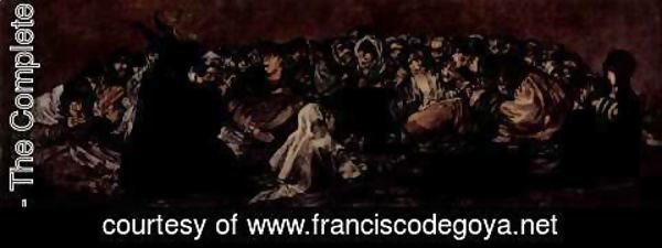 Goya - Series of 'pinturas negras' scene Sentinel series Espanol de las pinturas negras, Aquelarre