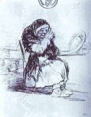 Goya - The Old Woman with a Mirror