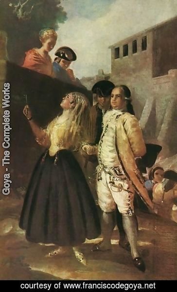 Goya - The military and senora