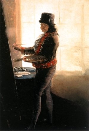 Goya - Self-portrait in the Studio