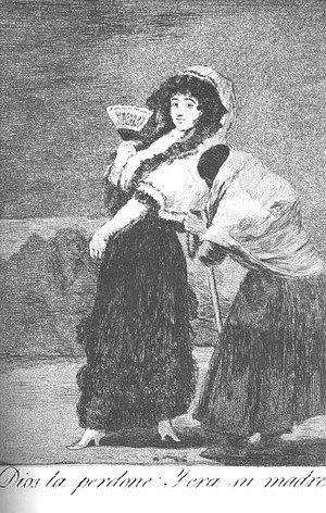 Goya - Caprichos  Plate 16  For Heavens Sake And It Was Her Mother