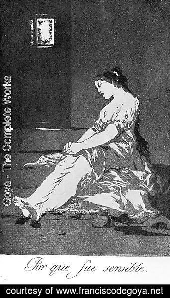Goya - Caprichos  Plate 32  Because She Was Susceptible