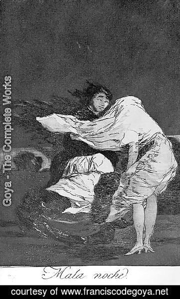 Goya - Caprichos  Plate 36  A Bad Night