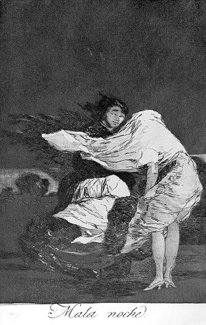 Goya - Caprichos  Plate 36  A Bad Night