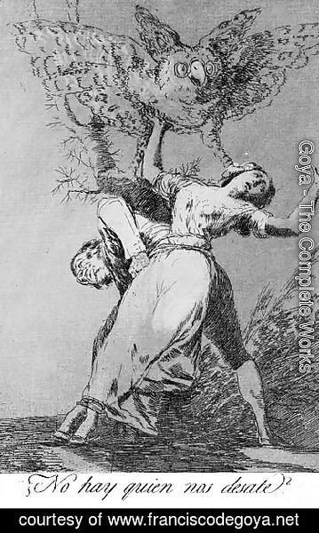Goya - Caprichos  Plate 75  Can't Anyone Untie Us