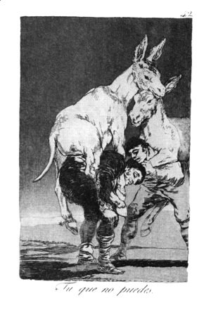 Goya - Caprichos - Plate 42: They who Cannot