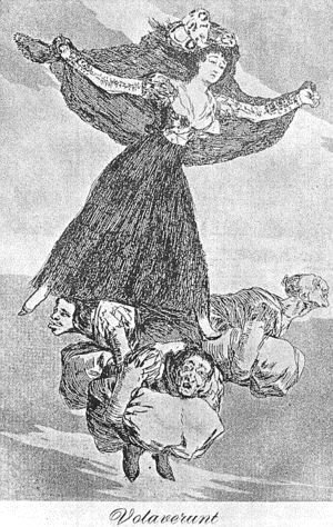 Goya - Caprichos - Plate 61: They are Flying