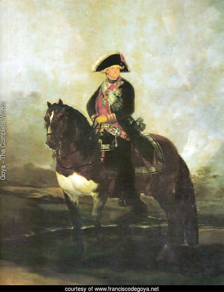 Portrait of Carlos IV with a horse