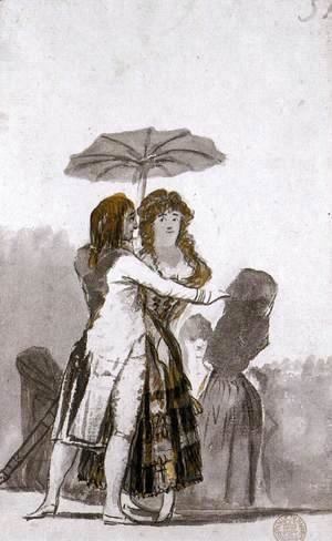 Goya - Couple with Parasol on the Paseo