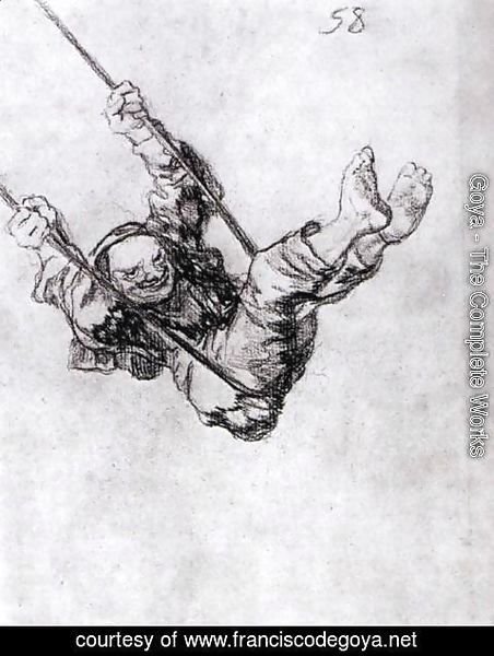 Goya - Old Man on a Swing