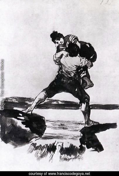 Peasant Carrying a Woman