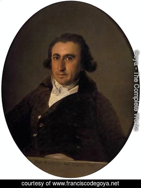 Goya - Portrait of Martin Zapater