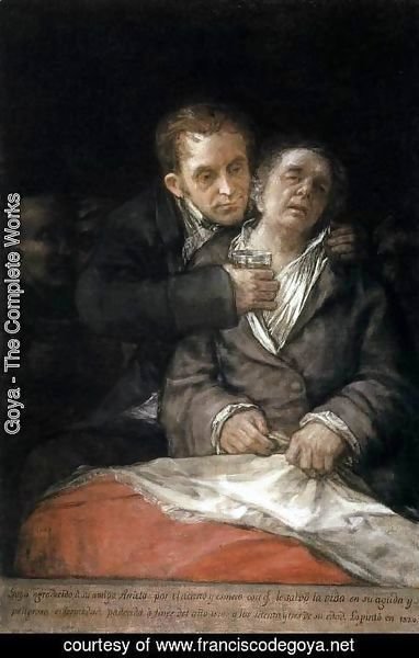 Goya - Self-Portrait with Doctor Arrieta 2