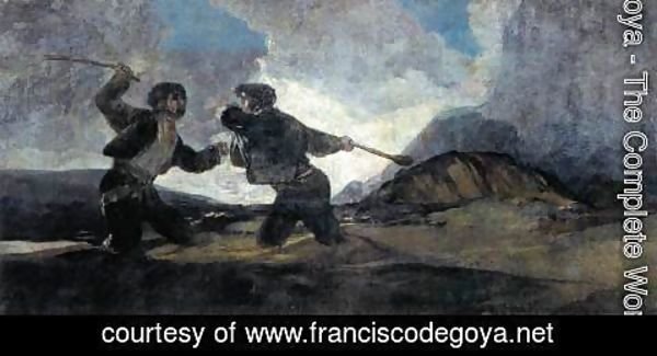 Goya - Duel with Cudgels 2