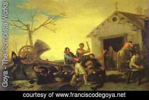 Goya - Fight At The Cock Inn 1777