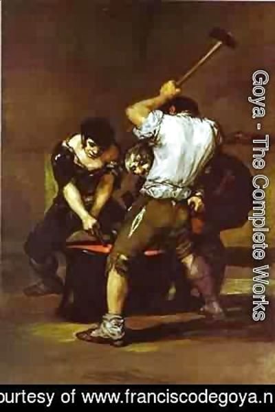 Goya - La Fragna (The Smithy) 1812-1816