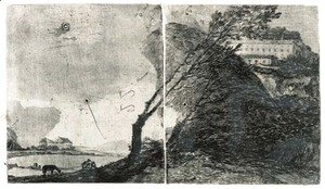 Goya - Landscape with Buildings and Trees