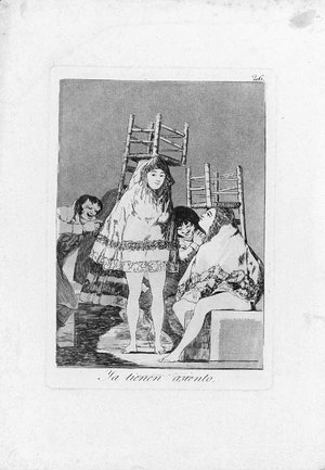 Goya - Ya tienen Asiento, Plate 26 from Los Caprichos