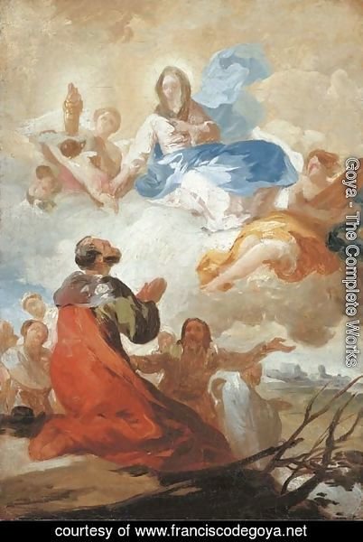 Goya - The Appearance of the Virgen del Pilar to Saint James