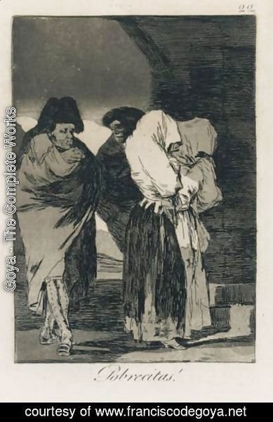 Goya - Los Caprichos Plate 22, Pobrecitas