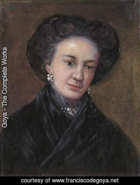 Goya - Portrait Of The Actress Rita Luna (1770 - 1832)
