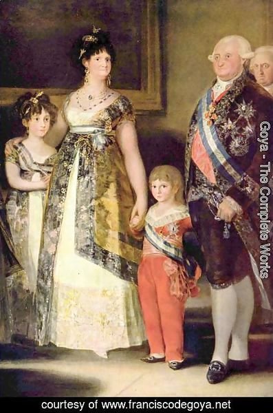 Goya - Portrait of the Family of Charles IV, detail