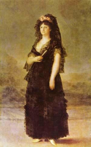 Portrait of the Queen of Spain Maria Luisa of Bourbon-Parma