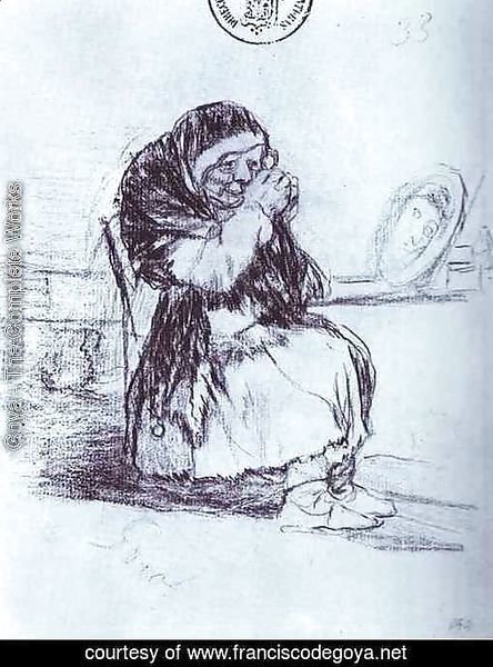 The Old Woman with a Mirror
