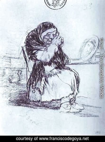 Goya - The Old Woman with a Mirror