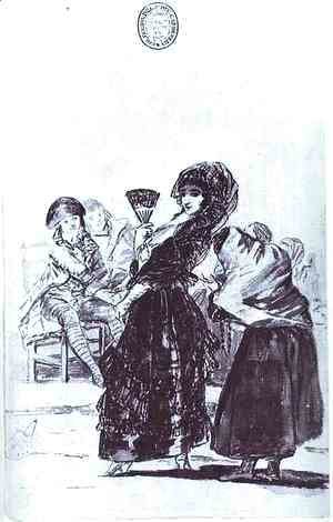 Goya - Old Beggar with a Maja
