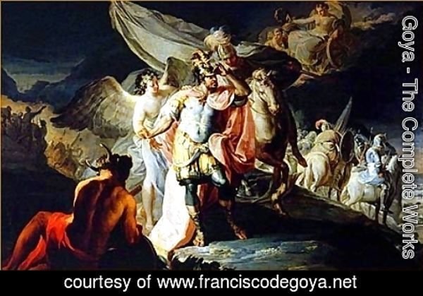 Goya - Hanibal vencedor contempla Italia desde los Alpes