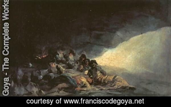 Goya - Vagabonds Resting in a Cave