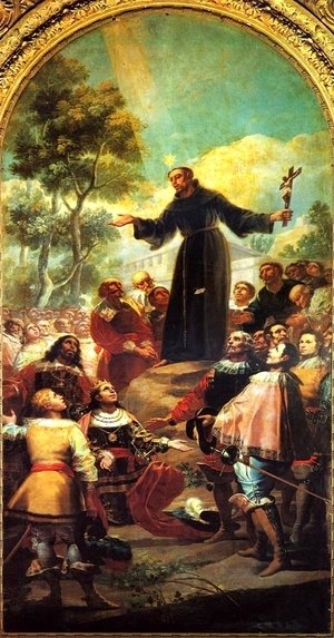 Goya - St. Bernardino of Siena preaching to Alfonso V of Aragon