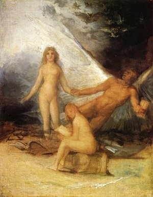 Goya - Sketch for Truth Rescued by Time, Witnessed by History
